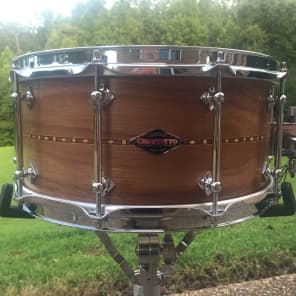 Craviotto Custom Shop 6.5" x 14" Solid-Shell - Single-ply Walnut Snare Drum 2015 Natural image 9