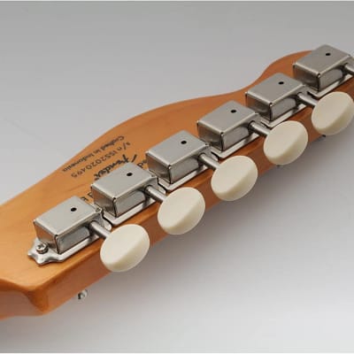 Vintage 6-in-Line Guitar Tuners Split Shaft Machine Heads Tuning Pegs Nickel image 7