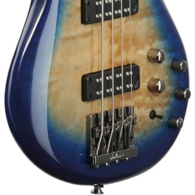 Jackson JS Series Spectra JS3Q Electric Bass, Amber Blue Burst image 4