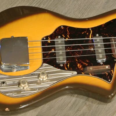 1960's Inter-Mark Cipher Bass- Made in Japan - Wild Looking Shape and Finish image 2