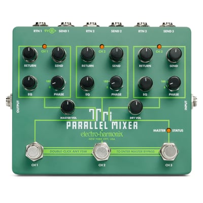 EHX Electro Harmonix Tri Parallel Mixer Guitar Effects Loop Mixer/Switcher image 1