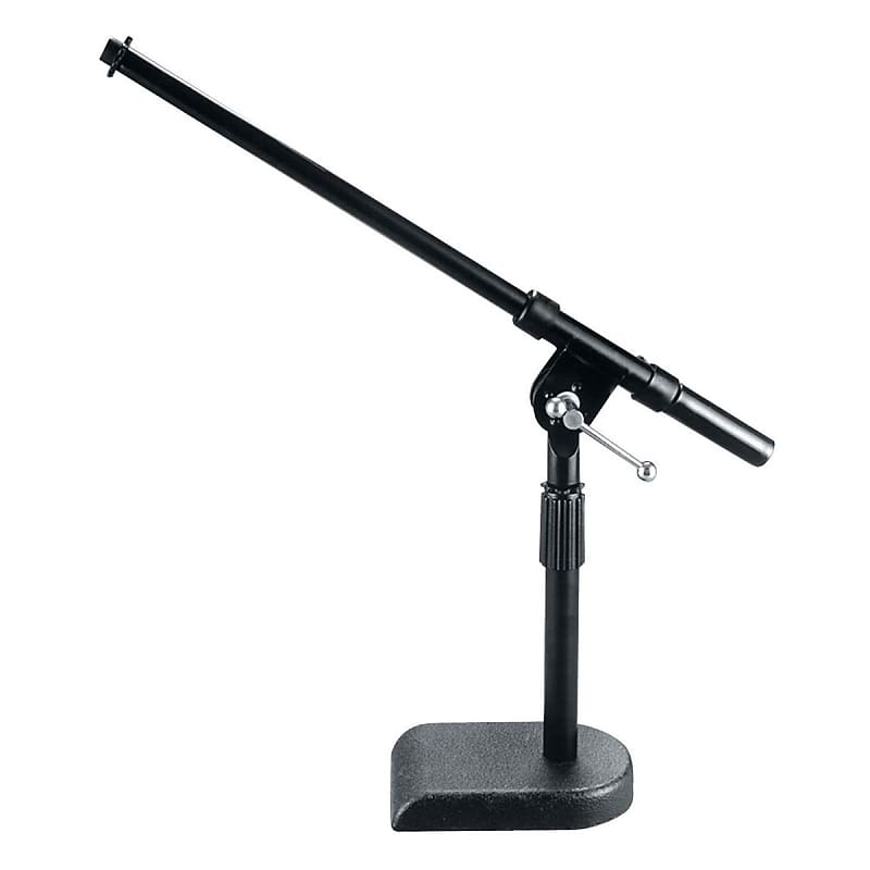 On-Stage MS7920B Mic Stand: Small boom stand with U-shaped base image 1