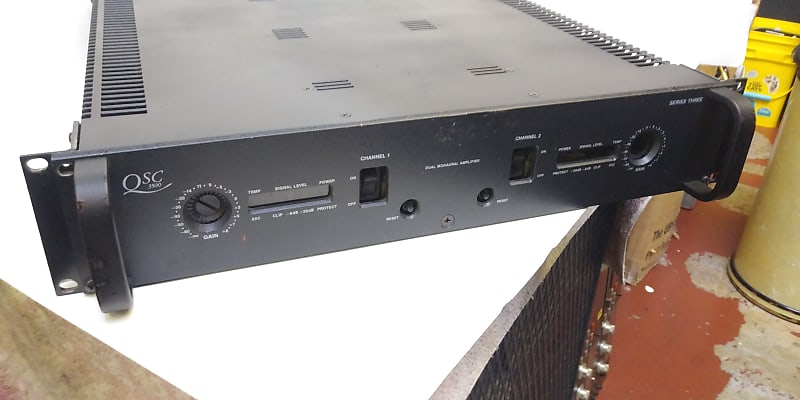 QSC 3500 Convection Cooled (No Fan) Pro Series 1,200 Watt Stereo Power Amplifier - Super Clean! image 1