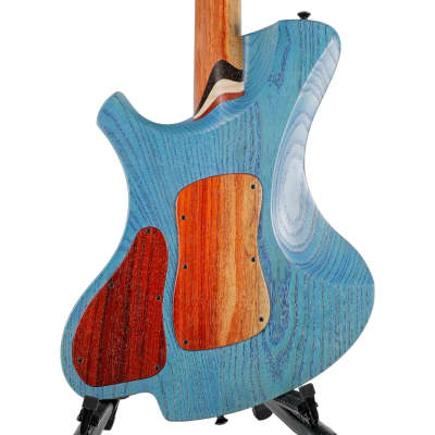 2023 O3 Guitars Xenon Blue Carve Top image 13