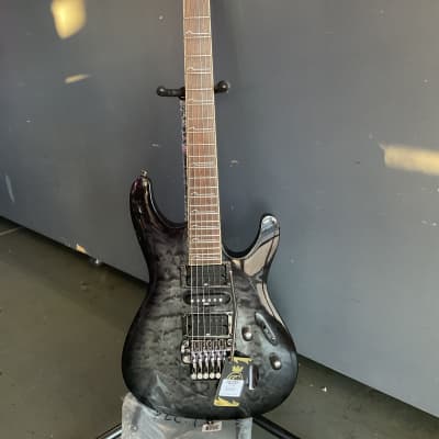 Ibanez S570DXQM 2009 Transparent Gray Burst Quilted Maple | Reverb