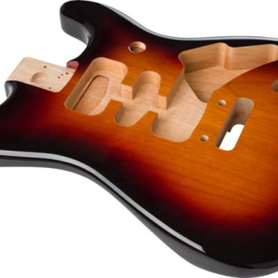 Genuine Fender Deluxe Series Stratocaster HSH Body Modern Bridge 3-TONE SUNBURST for sale