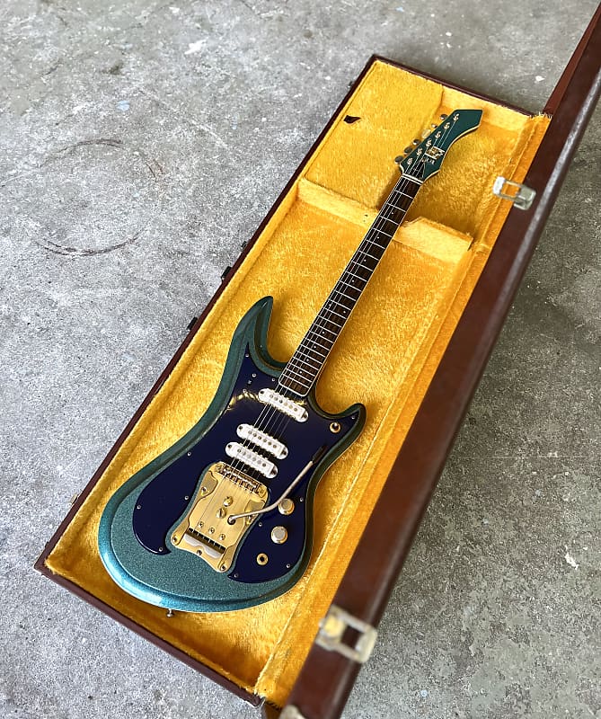 Japan Vintage グヤトーン Guyatone SHARP-5 LG-350t 1969 Blue sparkle original vintage