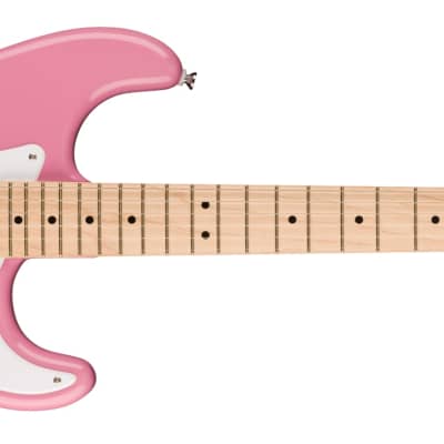 SQUIER - Squier Sonic Stratocaster HT H  Maple Fingerboard  White Pickguard  Flash Pink - 0373302555 for sale