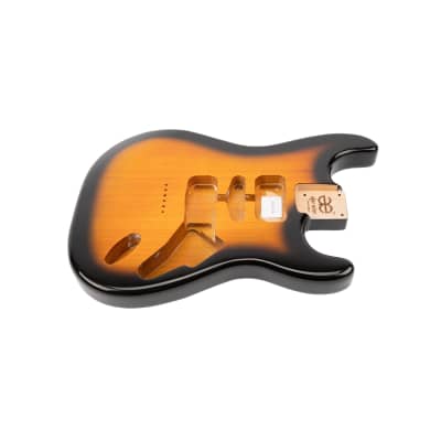 AE Guitars® S-Style Alder Replacement Guitar Body 2 Tone Sunburst image 1