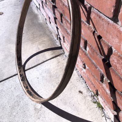 Gretsch Broadcaster Bass Drum Hoop Rim 1950s - Black Diamond Pearl BDP image 11