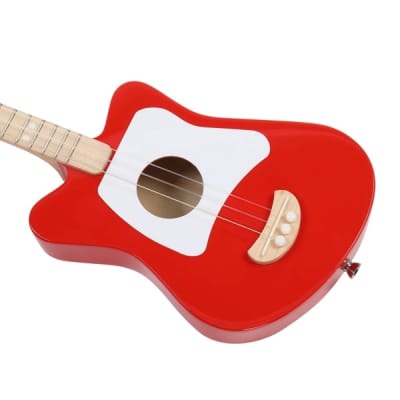 Mini 3 String Basswood Acoustic Guitar Red image 5