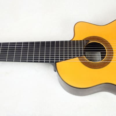 RARE 1989 Michael Menkevich Custom 10-String Classical Harp Guitar, Spruce/Brazilian, w/Case image 3