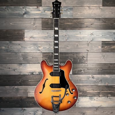Eastman T64/V-GB Thinline Electric Guitar - Goldburst for sale