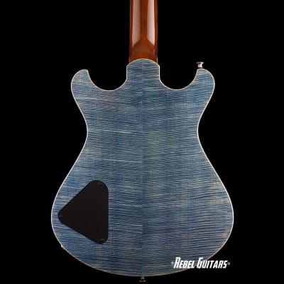 Knaggs Guitars Keya in Blue Marlin with T1 Top & Back w/ Pale Moon Ebony Fretboard image 3
