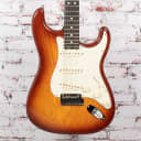 Fender Am Elite Strat Electric Guitar, Tobacco Sunburst x6031 (USED)