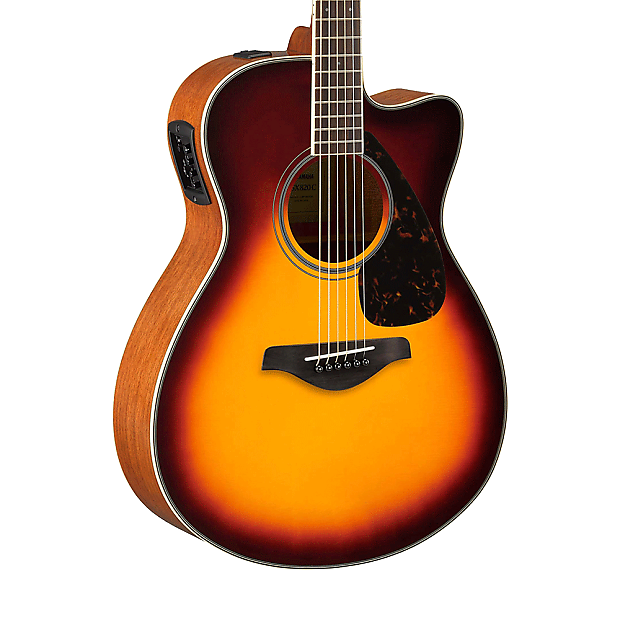 Yamaha FSX820C Acoustic-Electric Guitar Brown Sunburst image 1