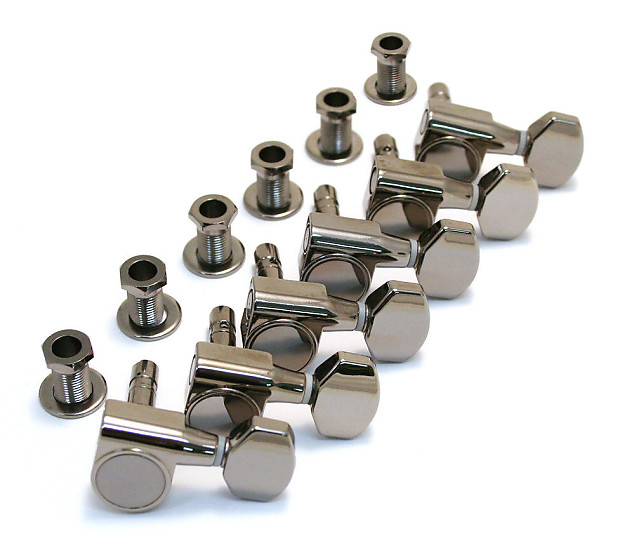 Fender & Squier Showmaster Locking Black Nickel Guitar Tuners Reverb