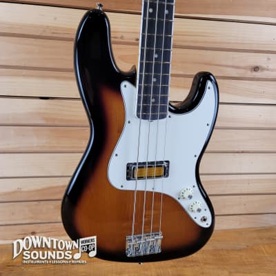 Fender Gold Foil Jazz Bass with Deluxe Fender Bag- 2-Color Sunburst for sale