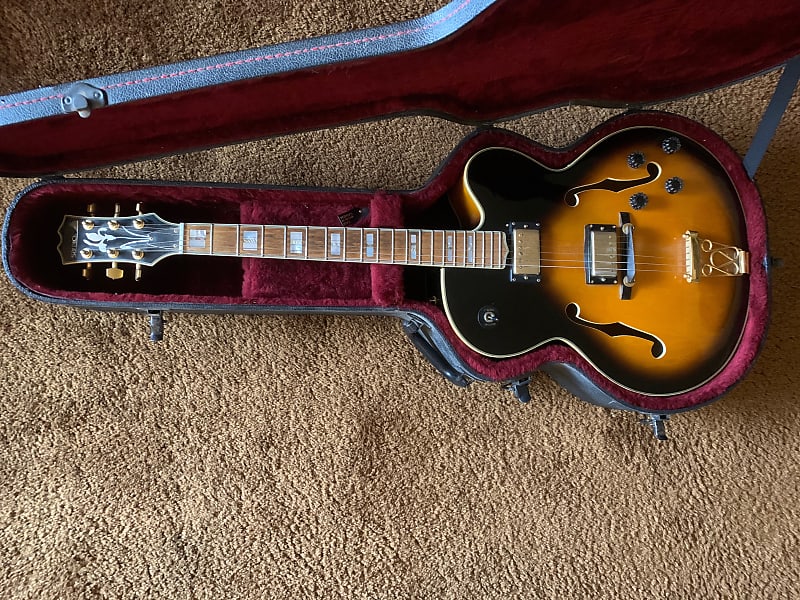 1990 Samick HJRG-302 L-5 Copy Clone Hollowbody Electric