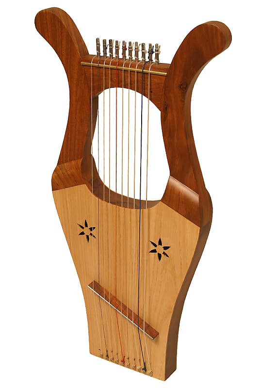 Mid East 27" Kinnor Harp 10 String Light Finish Tool image 1