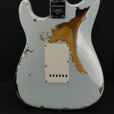 Fender Custom Shop Limited Edition 56 Heavy Relic Strat in Faded Sonic Blue over 2-Tone Sunburst image 4