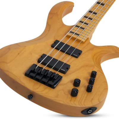 Schecter Riot-4 Session Bass, Aged Natural Satin image 7