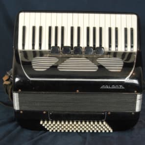 1985 Galanti Accordion, 37 Treble Keys, 80 Bass Keys, Black. image 5