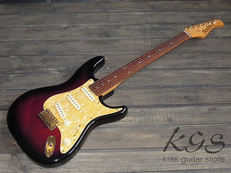 Anboy OS-5 Odyssey Series Stratocaster 1990`s Black Purple