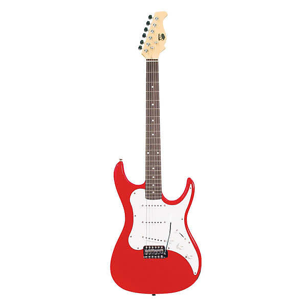 AXL Headliner Double Cutaway Electric Guitar in Red image 1