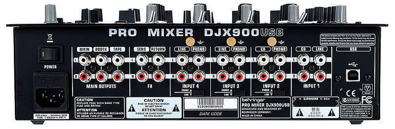 Behringer DJX900USB 5-Channel DJ Mixer USB