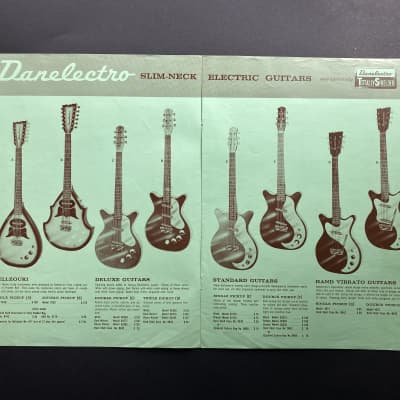 1963 Danelectro Catalog Brochure Case Candy Memorabilia image 3