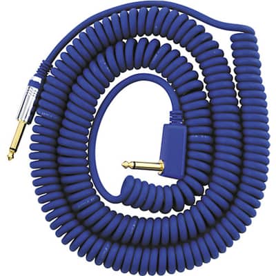 VOX VCC Vintage Coiled Cable (29.5', Blue) with Mesh Carry Bag image 2