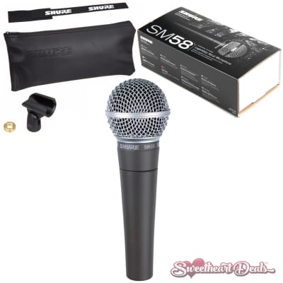Shure SM58 Vocal Dynamic Live and Recording Microphone SM58-LC Bundle image 2