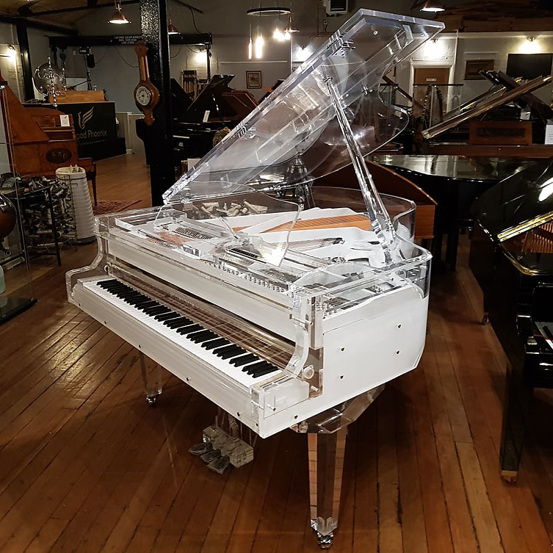 New Steinhoven GP170 Crystal Grand Piano Clear SP11080 - Sherwood Phoenix Pianos image 1