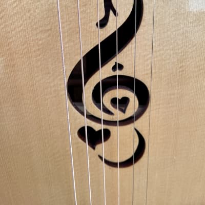 Gerardo Escobedo Hand Made Acoustic Guitar G-Clef With Heart - Rosewood - Ziricote - German Spruce 2020 - Shellac / French Polish image 12