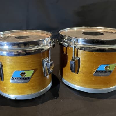 Ludwig 6" 8" Concert toms 1970's Maple image 9