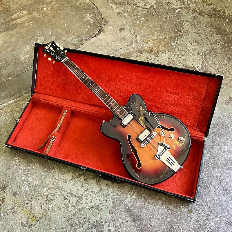 Hofner Verithin electric guitar 1960’s - Sunburst | Reverb Canada