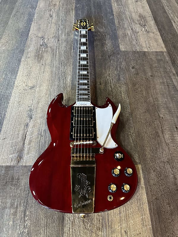 Epiphone Joe Bonamassa 1963 Sg Custom Dark Wine Red Reverb Uk