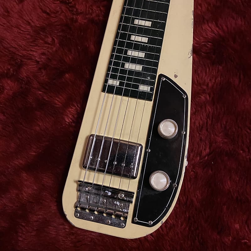 c.1960s Guyatone HG46A MIJ Vintage Lap Steel Guitar “Ivory” Reverb