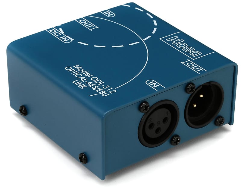 Hosa ODL-312 S/PDIF Optical to AES/EBU Digital Audio Interface (2-pack) Bundle image 1