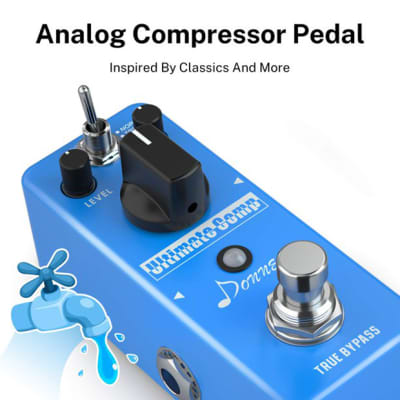 Donner Compressor Pedal Ultimate Comp Guitar Effect Pedal image 6