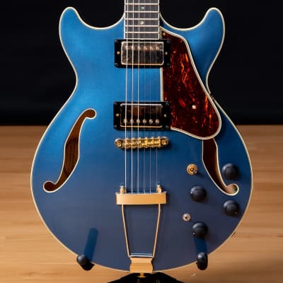 Ibanez AMH90 AM  Expressionist Semi-Hollow Electric Guitar - Prussian Blue Metallic SN 22020977 image 1