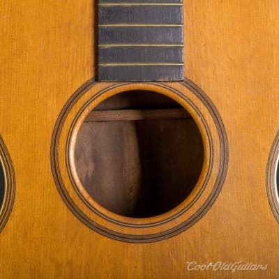 Vintage 1880s-1910s Lyon & Healy style American Parlor Guitar image 3