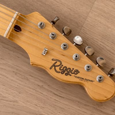 Riggio Custom Guitars Tango Thinline, Black Paisley w/ Mastery M1, Bigsby B5F, G&G Case image 4