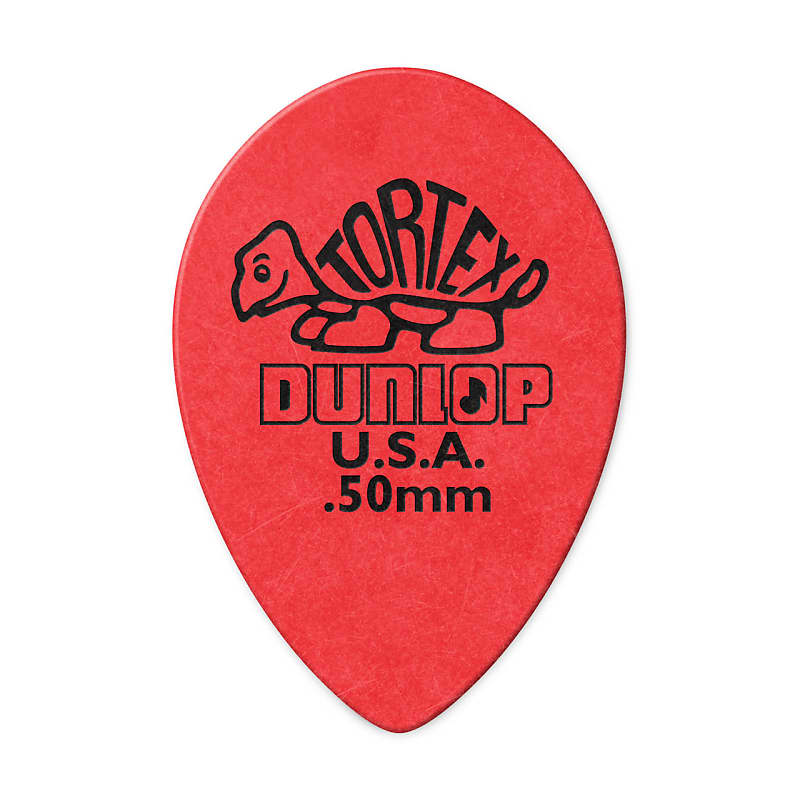 Dunlop Tortex Small Teardrop Pick - 0.50m - Orange (36-pack) image 1