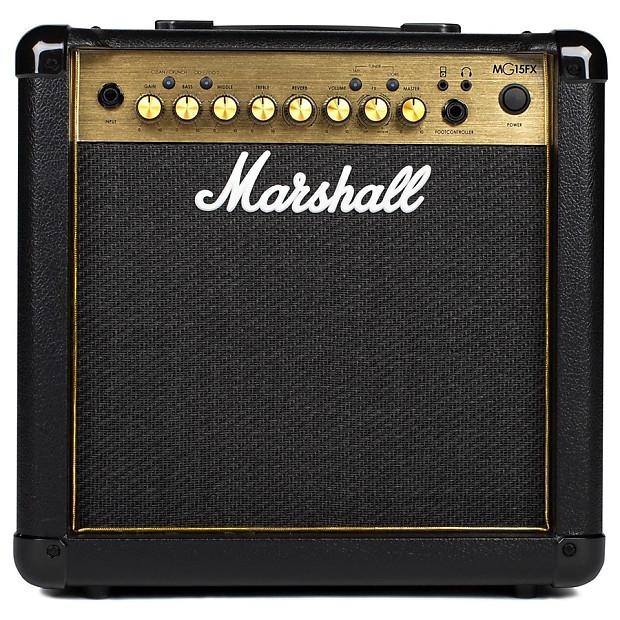 Marshall MG Gold MG15GFX 4-Channel 15-Watt 1x8" Solid State Guitar Combo image 1