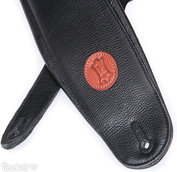 Levy's MSS2-4-BLK Signature Series 4.5 Garment Leather Bass Guitar Strap  w/ Heavy Padding