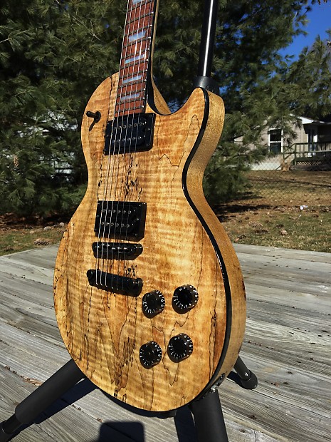 Neck through shop les paul
