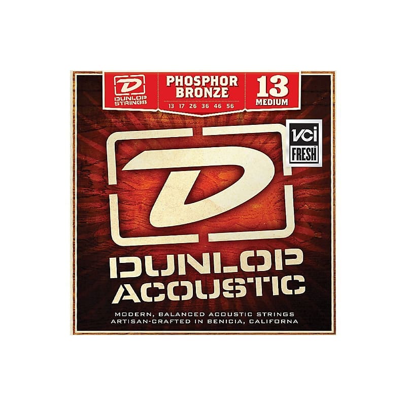 Dunlop Phosphor Bronze 13-56 Acoustic Guitar String Set image 1
