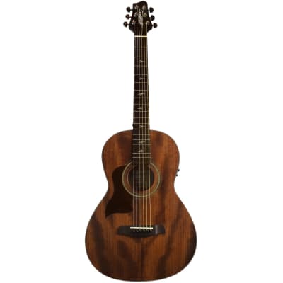 Sawtooth Mahogany Series Left-Handed Solid Mahogany Top Acoustic-Electric Parlor Guitar image 2
